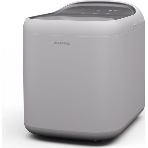 Klarstein SparkIce Eiswürfelmaschine, 15 kg/Tag, Eiswürfel in 6 Min., Touchpad, 2 Eiswürfelgrößen, Automatische Reinigung, Eiswürfelbereiter für Getränke & Smoothies, Weiß