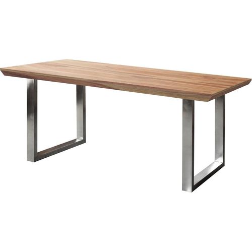 YOGA Esstisch 175x90 mit Edelstahlfüßen 8x4