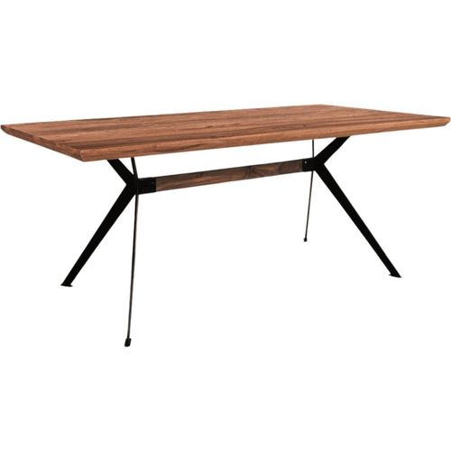 YOGA Esstisch Iron legs schwarz 160x90 Top 12mm