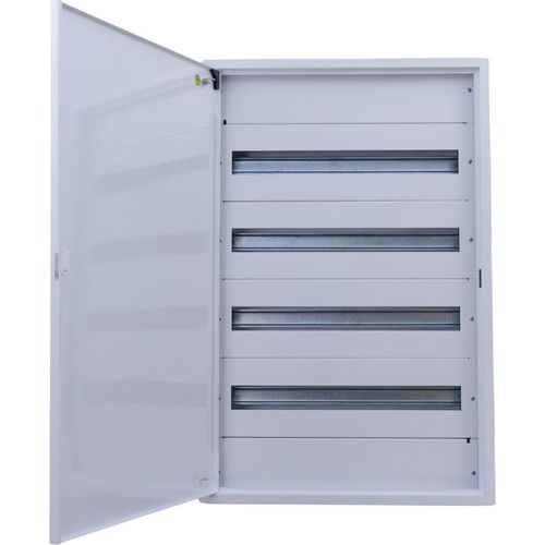 Doktorvolt Verteilerkasten Aufputz Sicherungskasten aus Metall 96 Module 4-reihig IP30 1550