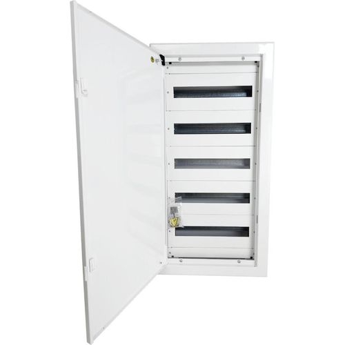 Doktorvolt Verteilerkasten Unterputz Sicherungskasten aus Metall 90 Module 5-reihig IP30 1215
