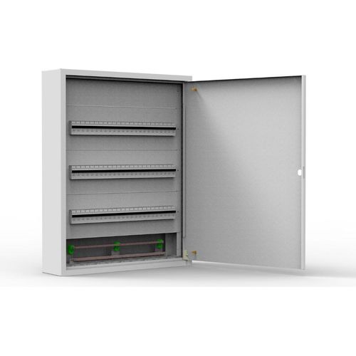 Doktorvolt Verteilerkasten Aufputz Sicherungskasten aus Metall 72 Module 3-reihig IP30 1543