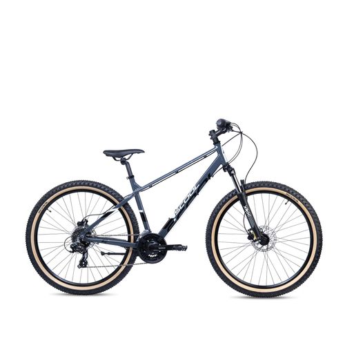 S'COOL Xroc disc 27,5 Zoll 24-Gang Dark Grey/Black | Kinderfahrrad | Jugendfahrrad | 27,5 Zoll | Mountainbike | 24 Gang | Rahmenhöhe 45