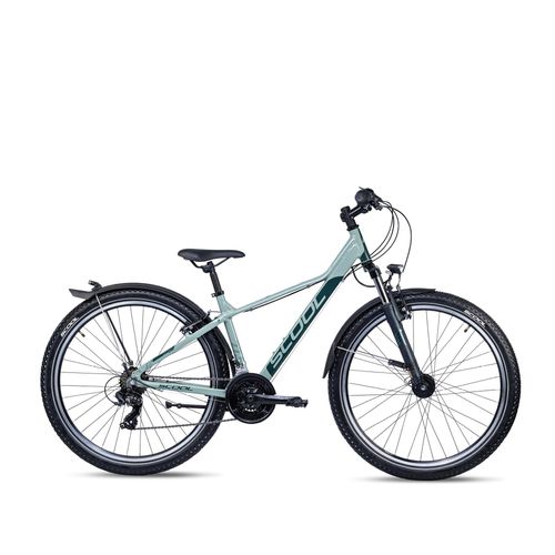 S'COOL troX EVO 27,5 Zoll 21-Gang Pastel Green/Dark | Kinderfahrrad | Jugendfahrrad | 27,5 Zoll | Mountainbike | Rahmenhöhe 45 | 21 Gang