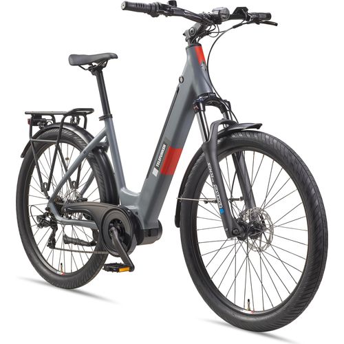 Telefunken City SUV E-Bike für Damen und Herren | Elektrofahrrad 27,5 Zoll | Mittelmotor | 7-Gang Kettenschaltung | 468 Wh Akku | Trekking Pedelec