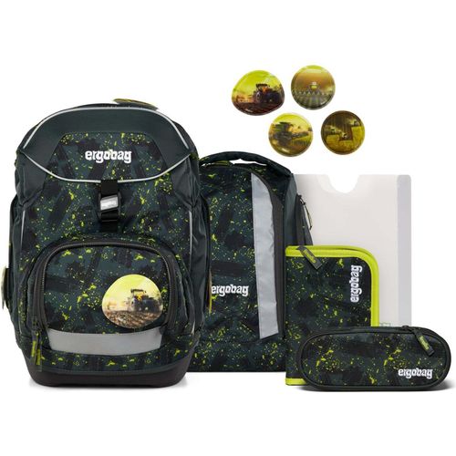ergobag pack Schulrucksack-Set MähdreschBär - Set ergonomischer Schulrucksack Flexibel 6-teilig 1. Klasse Grundschule - 01298-90153-10