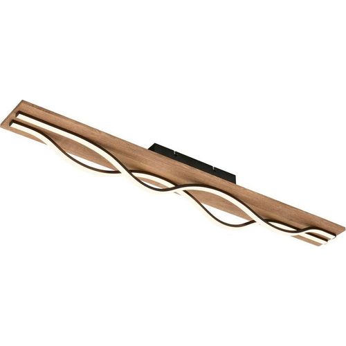 Deckenlampe Wellenförmige Deckenleuchte Schlafzimmer Wohnzimmer Warmweiß Holz