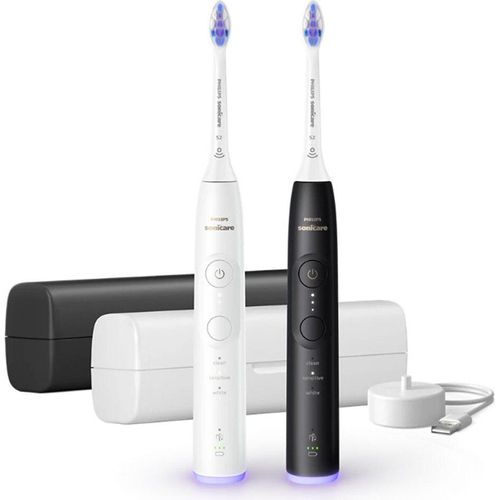 Philips HX7419/01 Sonicare 6500 elektrische Schallzahnbürste mit 2. Handteil, inkl. 2 Reiseetuis