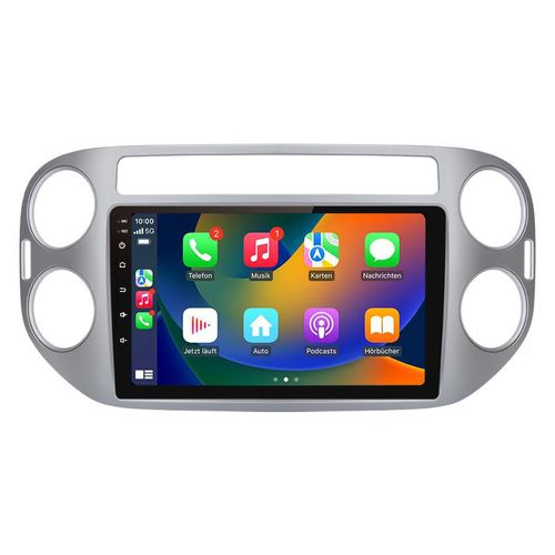 Autoradio 64GB für Tiguan ab 2007-2016 Android 2Din Radio mit Carplay RDS WIFI DSP GPS DAB+
