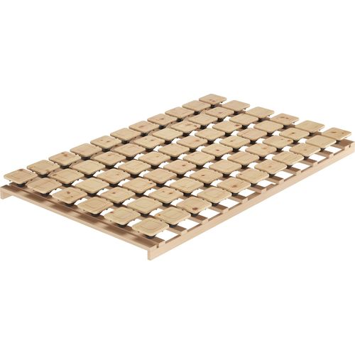 Großer Tellerrost ohne Metall 120x200 cm mit 66 elastischen Tellern aus Zirbenholz 70.98-12