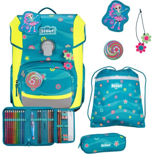 Scout Neo Schulranzen-Set 4 tlg. DIN Little Flowers
