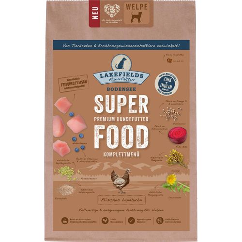 Trockenfutter Hund SUPERFOOD Premium LANDHUHN für Welpen, 4 x 2.5 kg
