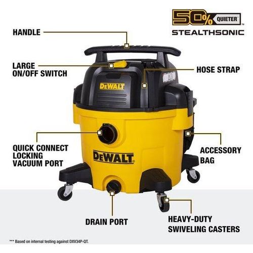 DeWalt DeWALT DXV34P 34L Nass- und Trockensauger 230V