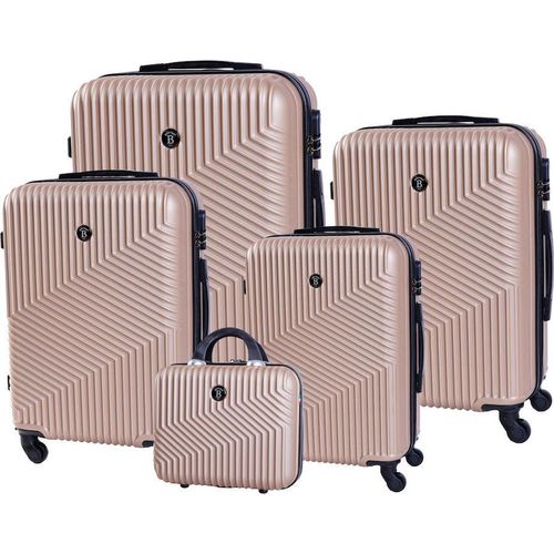 Reisekoffer BERTOO Milano - Champagner Set 5in1