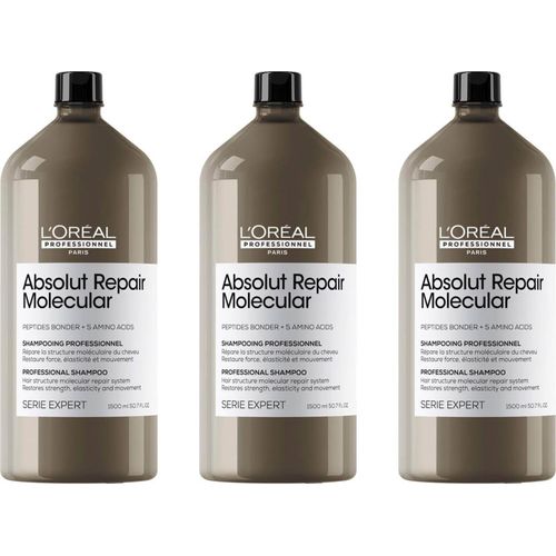 Serie Expert Absolut Repair Molecular Shampoo 3x1500 ml