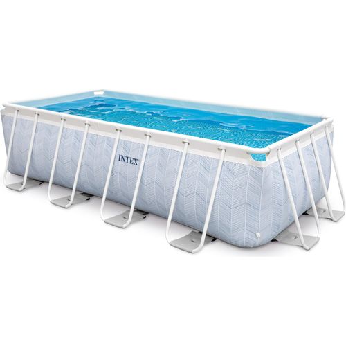 INTEX 26780GN - Prism Frame Pool - Chevron (400x200x100cm) Aufstellpool Pool Gartenpool