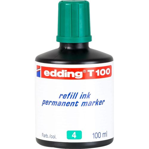 Nachfülltinte edding T 100 für edding Permanentmarker 100ml grün Packung mit 10 Stück