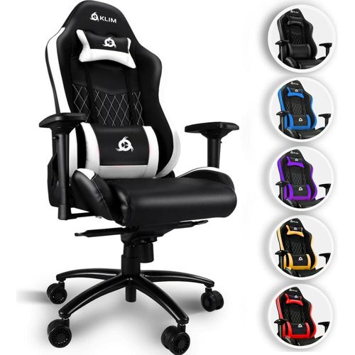 KLIM Esports Gaming Stuhl NEU 2024 Lenden- & Nackenstütze