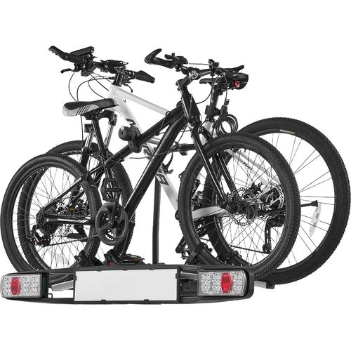 SucceBuy Fahrradträger für die Anhängerkupplung, abschließbarer Träger für 2 Fahrräder