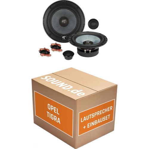 Lautsprecher Boxen Einbaupaket vorne Hifonics ZS6.2E passend für Opel Tigra | 2x Tief-Mitteltöner 2x Hochtöner