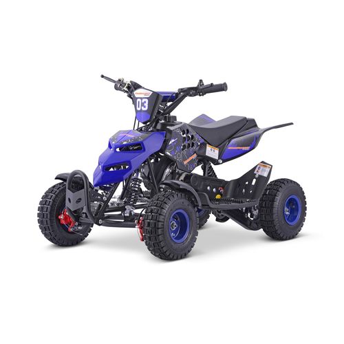 Kinderquad 49cc Miniquad 2-Takt Benzin ATV MRM Repti 4 Zoll 49cc 2T blau