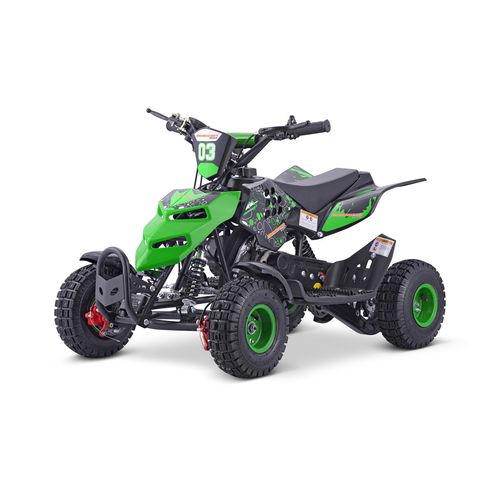 Kinderquad 49cc Miniquad 2-Takt Benzin ATV MRM Repti 4 Zoll 49cc 2T grün