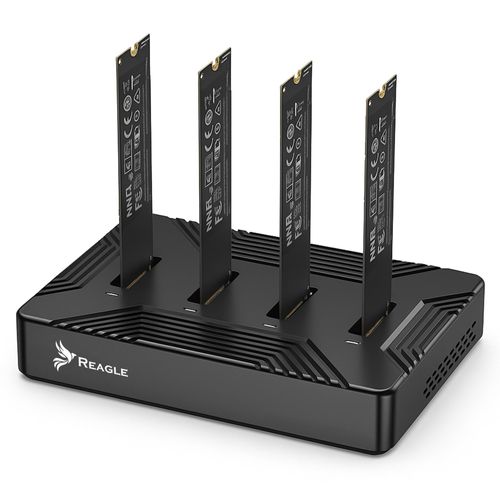 ADAPTER HANDBUCH FÜR 4x NVME PCIe 2in1 SATA NGFF M.2 SSDs USB 3.2 READER REAGLE