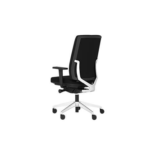 Bürostuhl MONICO OS 2450, Synchronmechanik, mit Armlehnen, Sitzzeit 8+ Stunden, Aluminium