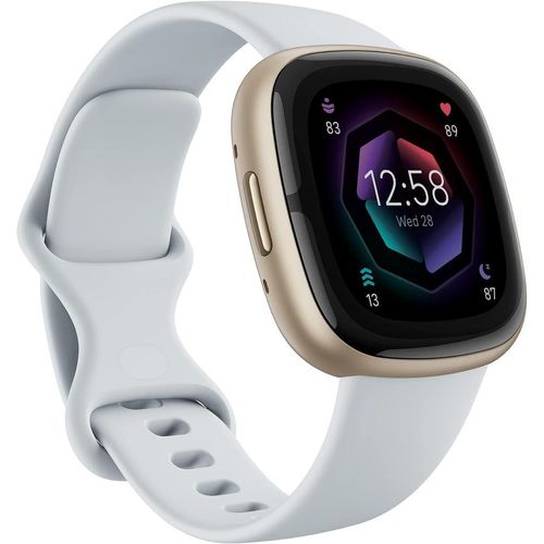 Smartwatch Fitbit GPS Sense 2, Blue Mist/Soft Gold -