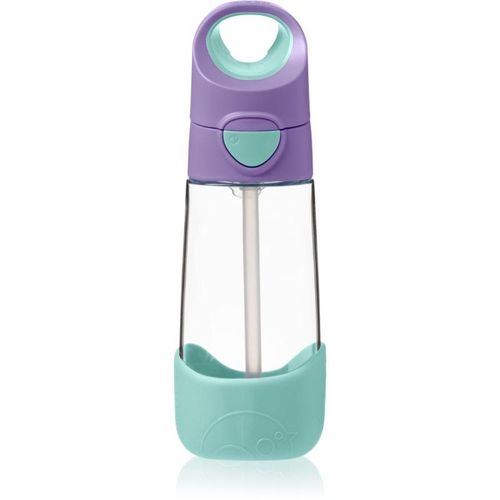 B.Box Bottle with Straw fles met rietje Lilac Pop 450 ml