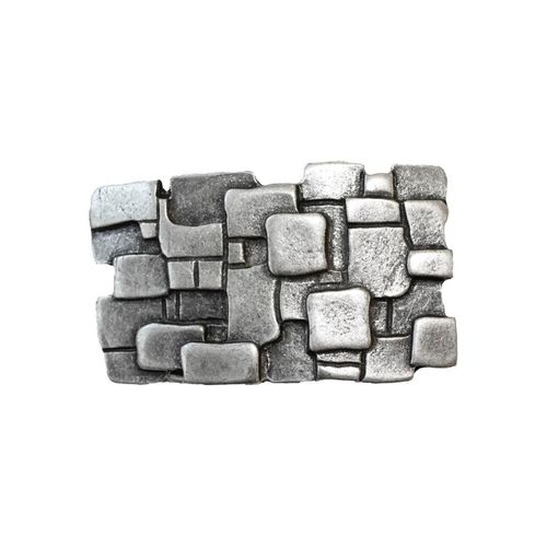 Gürtelschnalle, Damen, silber (silberfarben), Obermaterial: 100% Metall, RETTUNGSRING BY SHOWROOM 019, modisch, Gürtel, individuelle Gürtelschließe, Schließe, 4cm, Zamak