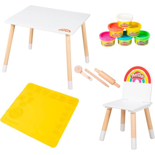 roba® Kindersitzgruppe »Play-Doh«, (Set), inkl. 3D Kreativmatte, Knete und Zubehör