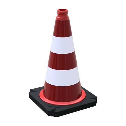 Schake Leitkegel zweiteilig nach TL mit reflektierendem Folienmantel, Höhe: 500 mm, Folie Typ 1 (3L530TL)