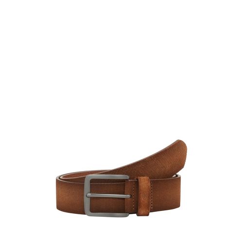 TOM TAILOR Herren TTBART Ledergürtel mit eckiger Dornschließe, braun, Uni, Gr. 105 Image