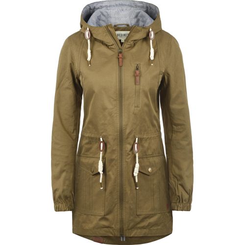 DESIRES Inata Damen Übergangsjacke Parka Mantel warme Jacke gefüttert mit Kapuze