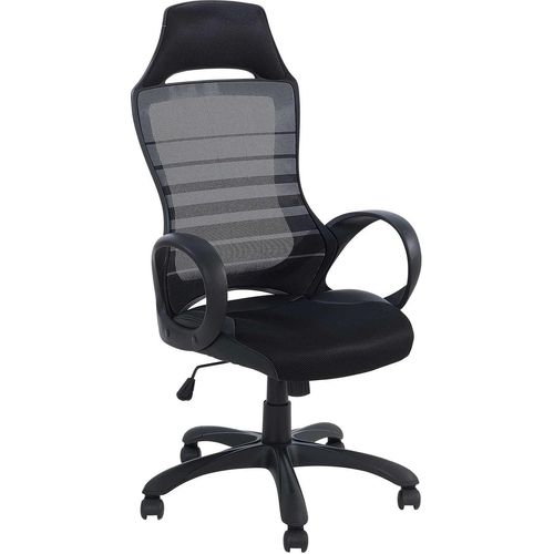 Bürostuhl - Schwarz - Mesh - mit Armlehnen