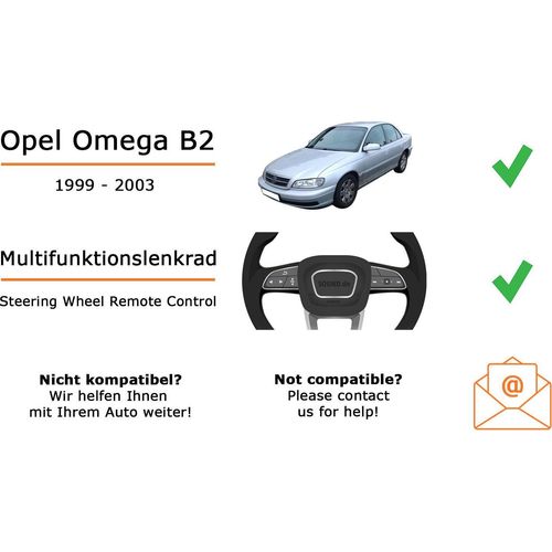 Autoradio Einbaupaket Legend 700D passend für Opel Omega B2 mit Lenkradfernbedienung | CarPlay Wireless Android Auto Wireless