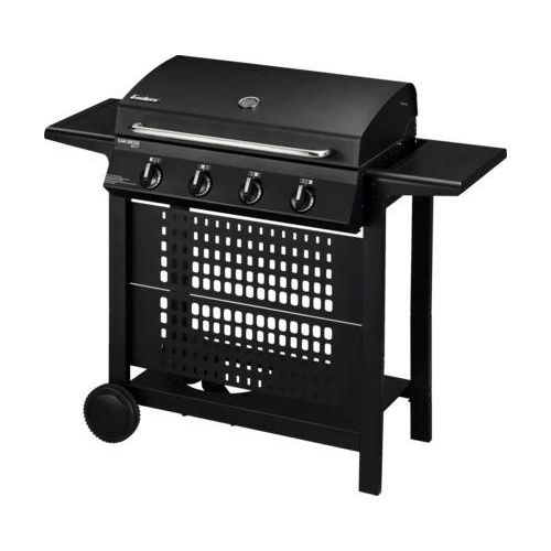 Enders BBQ Gasgrill SAN DIEGO NEXT 4, 4 Edelstahl-Brenner Grillwagen Grillhaube Warmhalterost