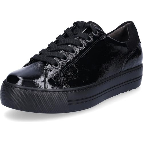 Paul Green Damen Sneaker schwarz Lack 8
