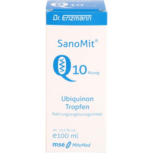SanoMit Q10 flüssig Ubiquinon Tropfen, 100 ml Lösung