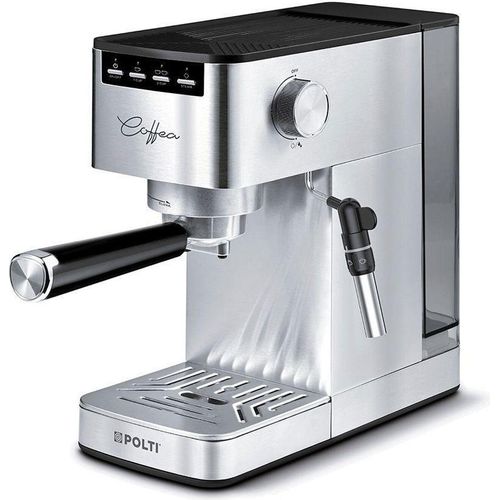Polti Polity P10S, Espressomaschine, 1,3 l, Kaffeepad, Gemahlener Kaffee, Silber