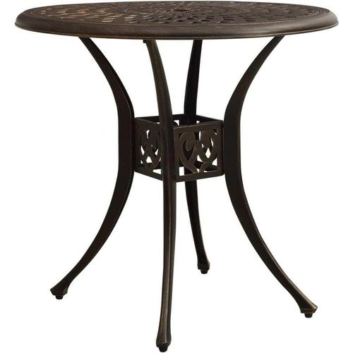 Gartentisch Bronzen 78x78x72 cm Aluminiumguss