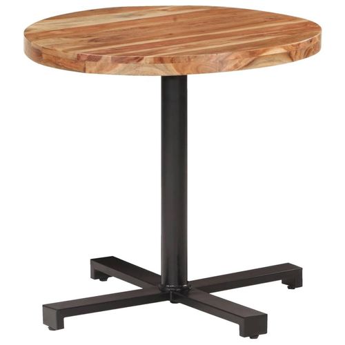 Bistrotisch Rund Ø80x75 cm Akazie Massivholz