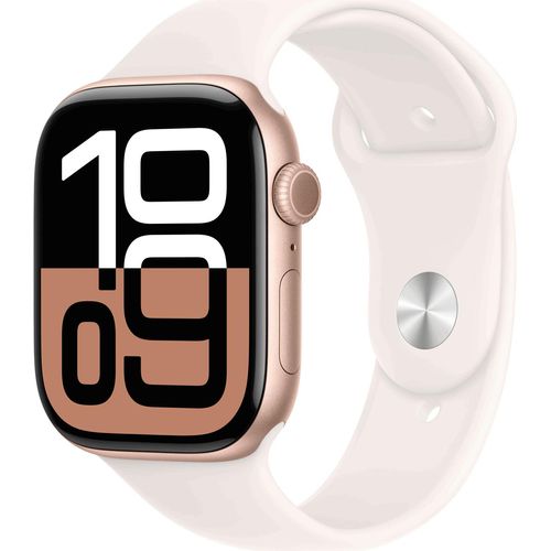 Apple Watch Series 10 (GPS + Cellular) 46mm Aluminium Rosegold/blassrosa M/L