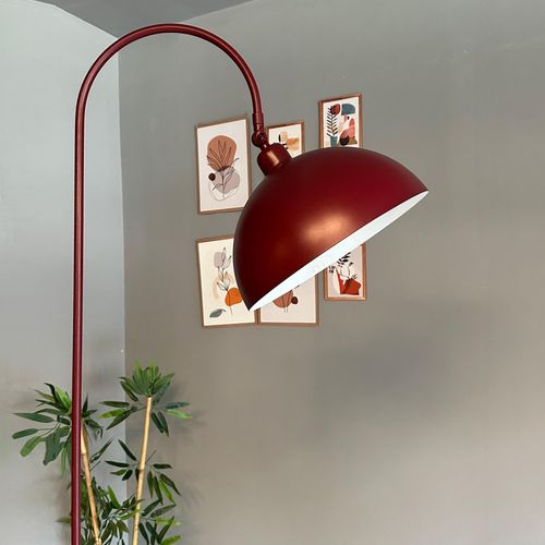Burgunder Stehleuchte Moving Head Modern Dekorativ Metall Wohnzimmer Arbeitszimmer Lampe
