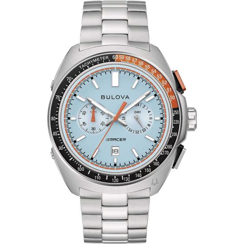 Chronograph Bulova Versilbert/Stahl Kollektion Racer - mann