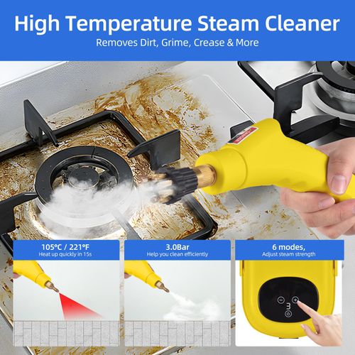2500 -W Hochdruckdampfreiniger Temperatur Druckreinigungsmaschine 1100 ml 3 bar tragbare Handreiniger mit B¹rstenk?pfen f¹r Heimnutzungsauto -Details