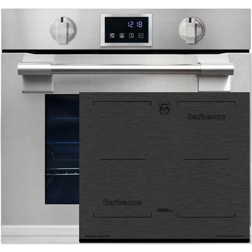 Herd Set Autark EH 6339Einbau-Backofen 86L, mit Pyrolyse & AirFry, Touchdisplay, Drehknebel, 11 Funktionen mit Induktions-Kochfeld 60 cm KCT 6700 FI