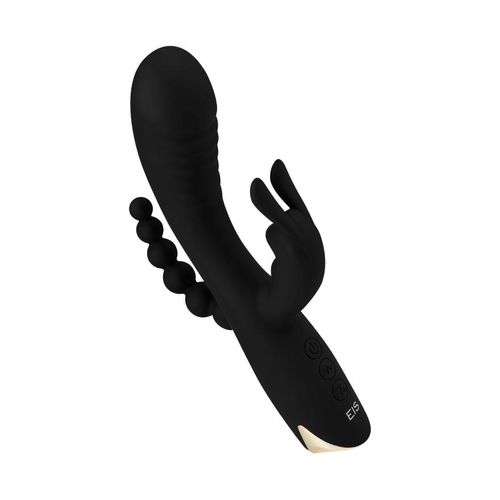 3-in-1 Rabbitvibrator aus Silikon, 21,5 cm