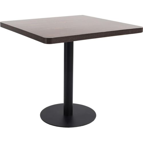 Bistrotisch Dunkelbraun 80x80 cm MDF